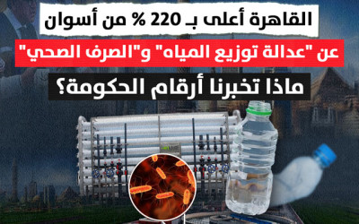 القاهرة أعلى بـ 220% من أسوان..  عن "عدالة توزيع المياه" و"الصرف الصحي"..  ماذا تخبرنا أرقام الحكومة؟