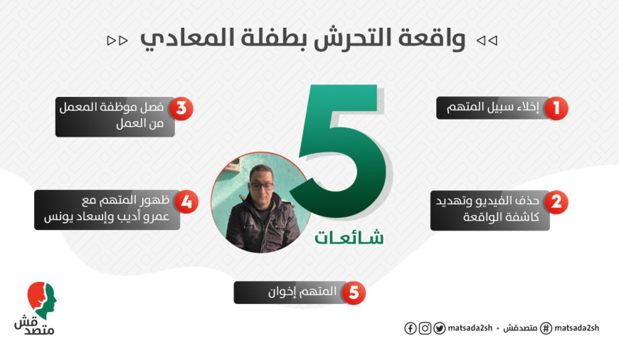 5 شائعات حول واقعة التحرش بطفلة المعادي